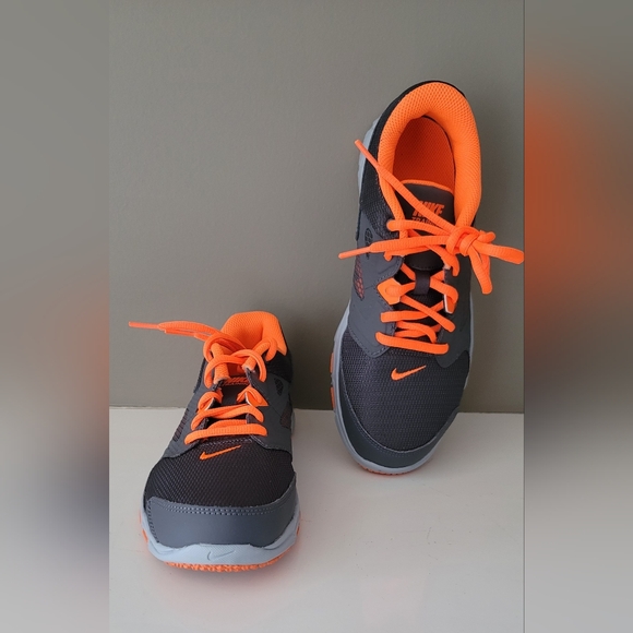 Used Once, Almos New,  Nike Orange and Grey Sneakers with Cushioned Midsole - Picture 9 of 10